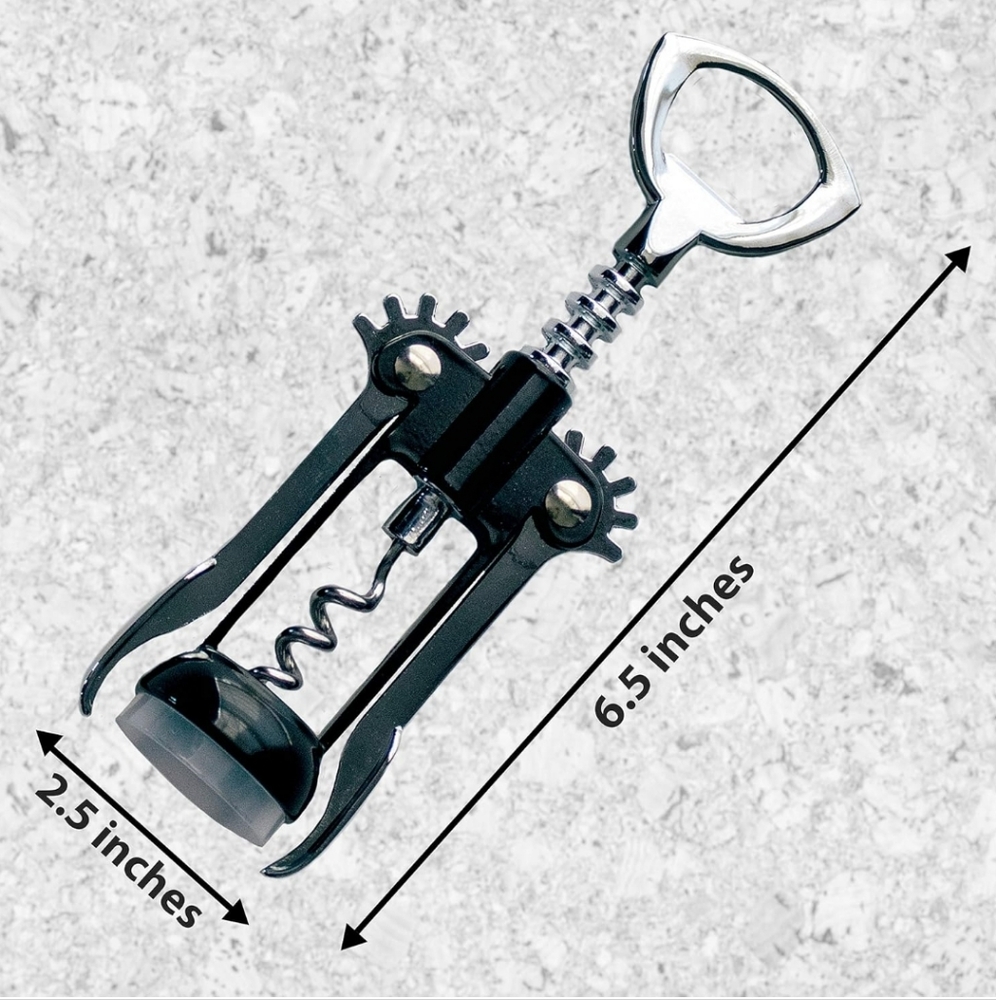 Wine Corkscrew Silver/Black